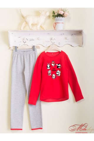 Пижама для девочки с начесом